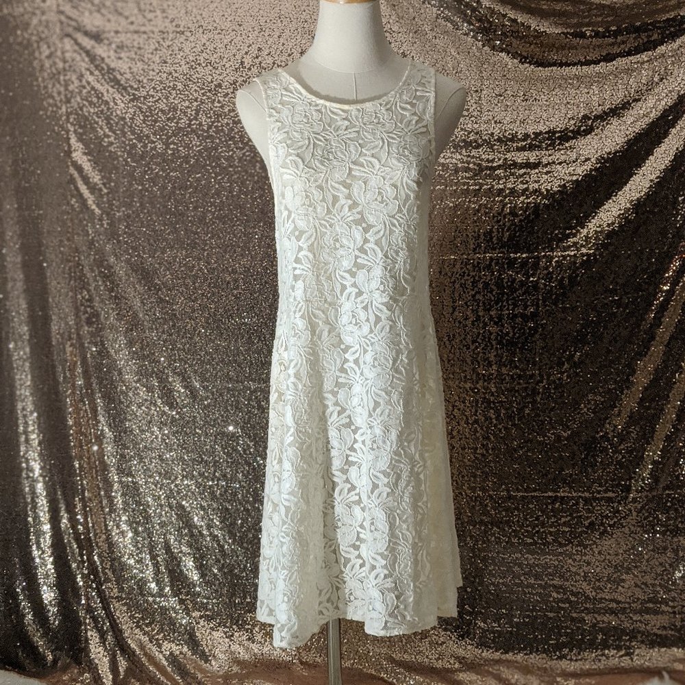 Free People Floral Lace Midi Dress | Size Small